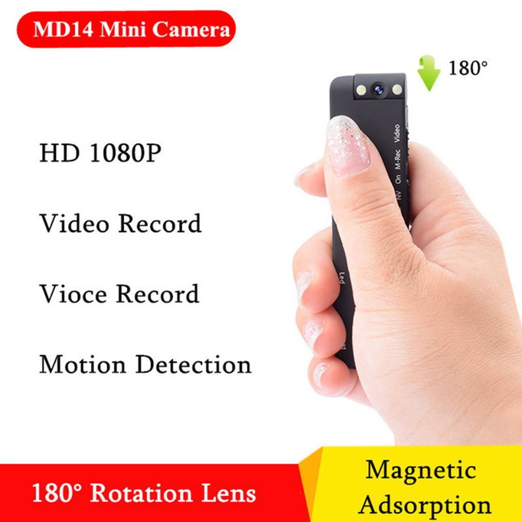 MD14 1080P HD IR Cam DV DVR Night Vision Mini Camera Record Hidden Camcorder
