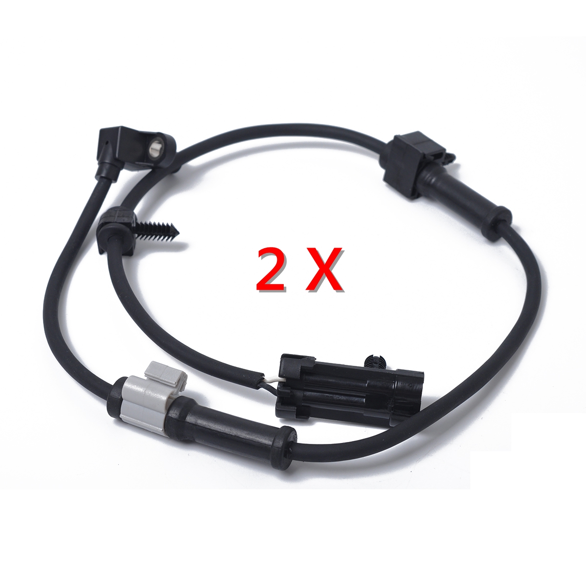 2Pcs Front Left Right ABS Wheel Speed Sensor 19181873 Fit Chevrolet Cadillac GM
