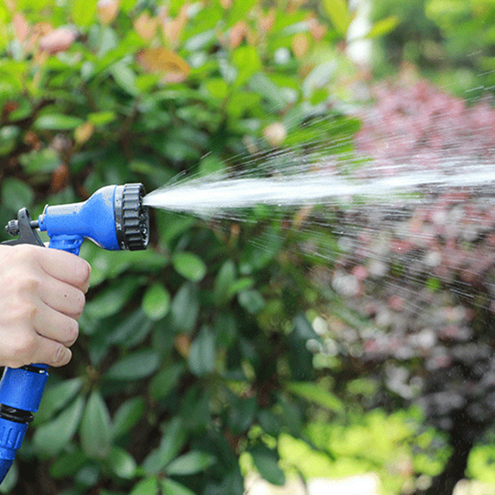 New Garden Hose Pipe Spray Gun Soft Grip Handle Multi Pattern Water Sprayer