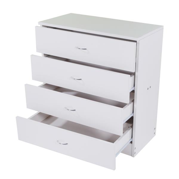 Mdf Wood Simple 4 Drawer Dresser White Ebay