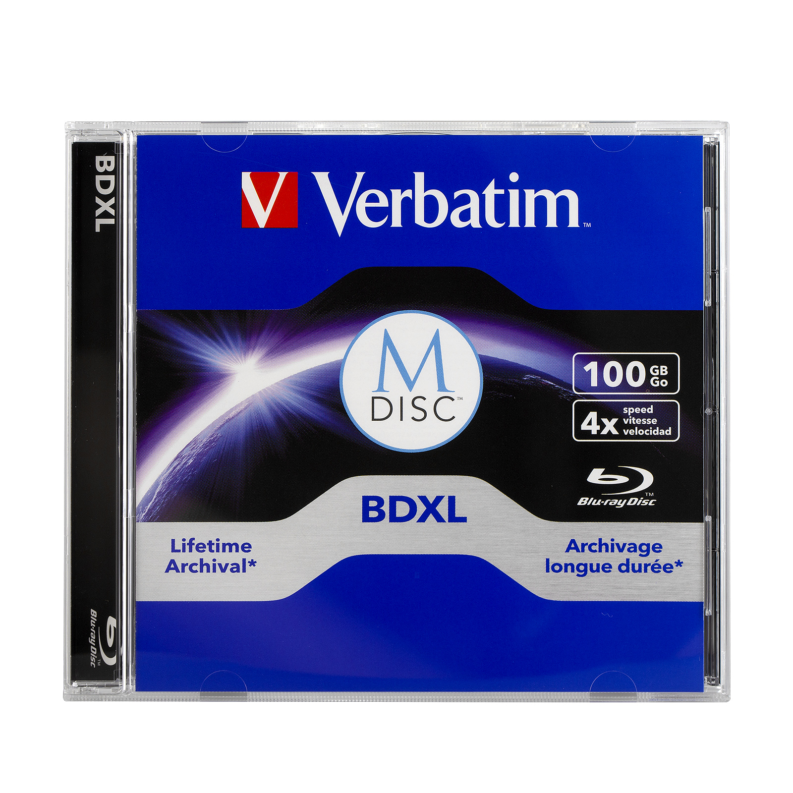 M-Disc 100GB Blu Ray 4X BD-R BDXL Triple Layer Blank Media Disc Backup ...