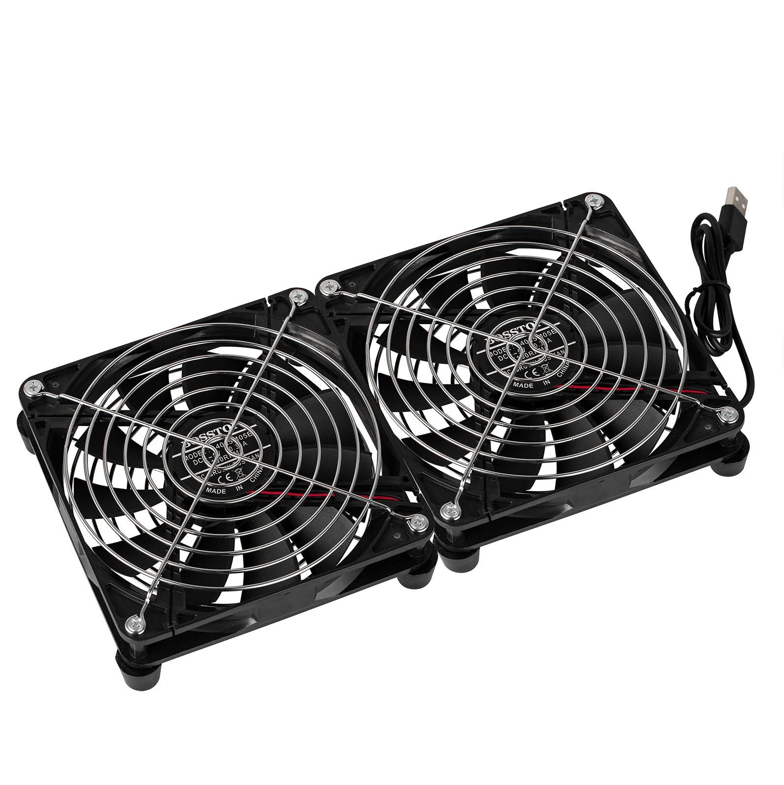 Dual 140mm Cooling Fan External Cooler Stand 1100RPM USB Power for ...