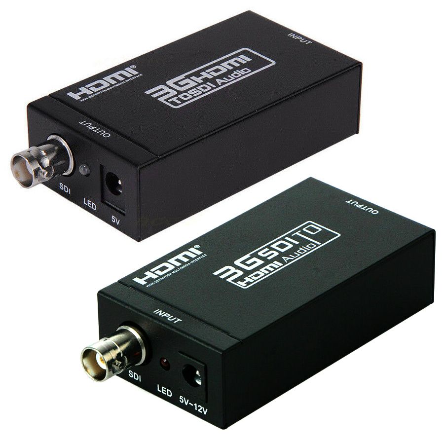 HDMI Extender Over SDI BNC RG6 Cable 1080P Adapter 328ft Transmitter