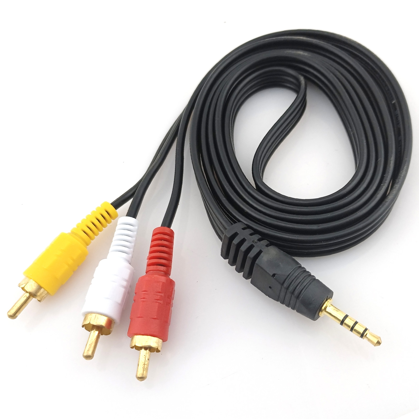 Câble audio mini-jack stéréo de 3.5 M á M-RCA 5m - Cablematic