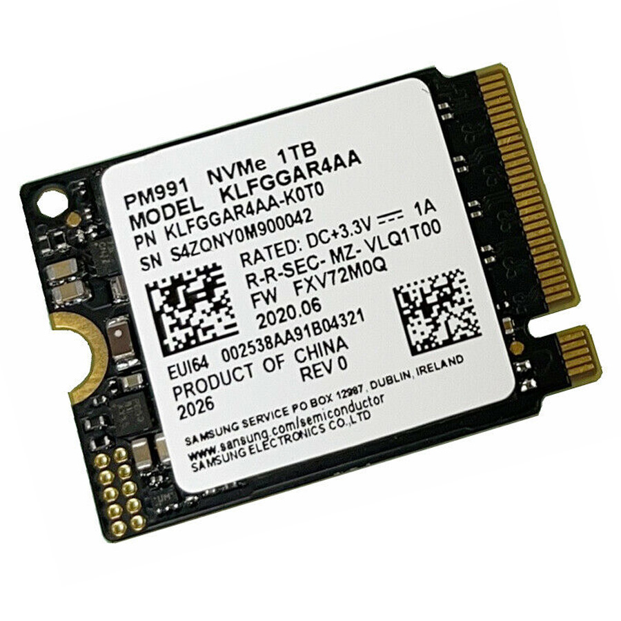 pm991 2230 ssd 1tb nvme pci-e gen3 x4內部固態硬碟m.2 30mm m鑰匙