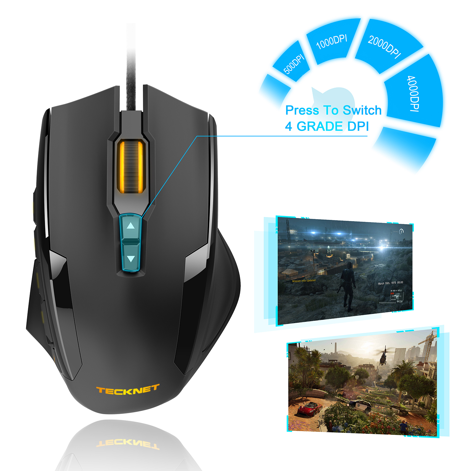 pictek gaming mouse wired driver download