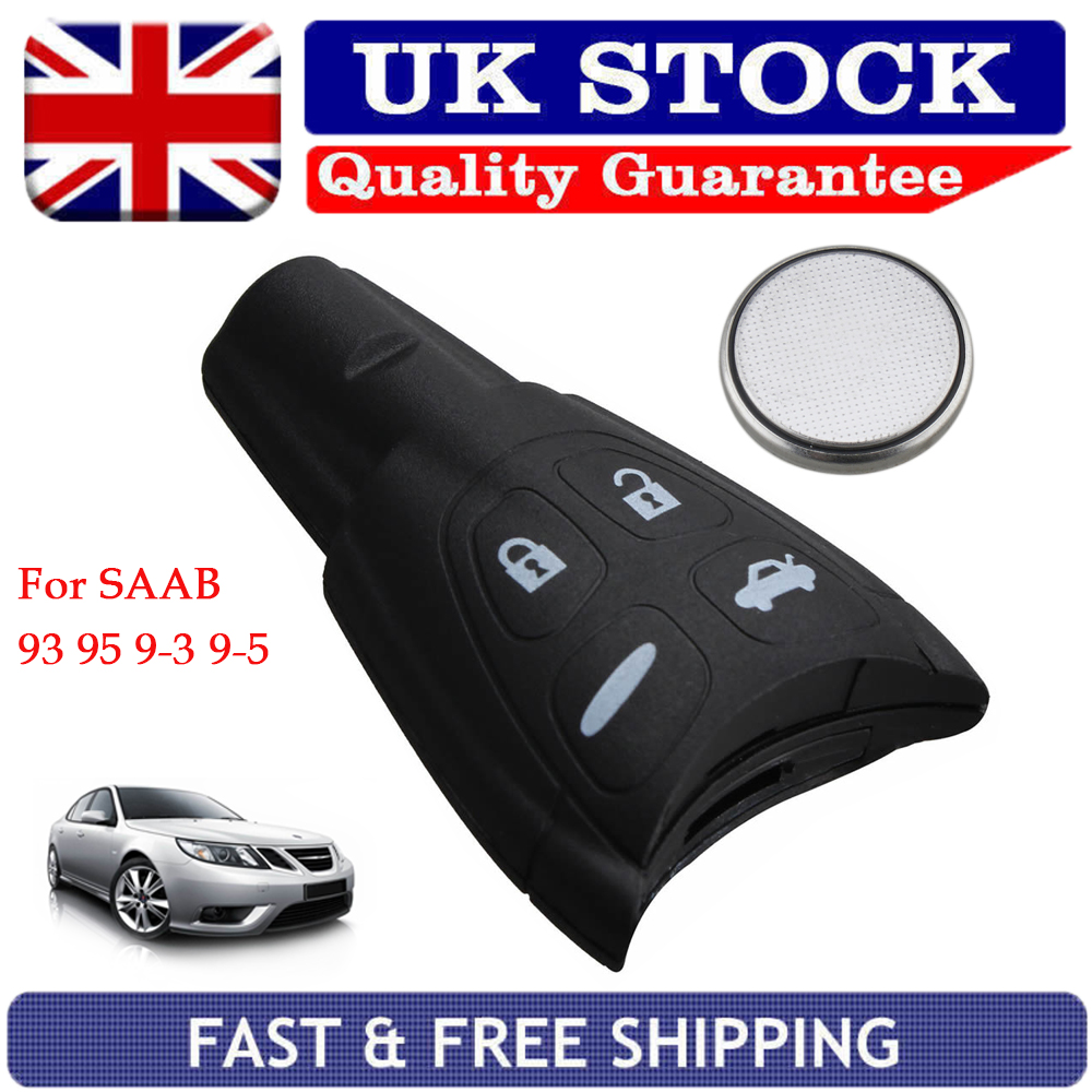 Replacement Shell 4 Button Fob Case For SAAB 93 95 9-3 9-5 Remote Key