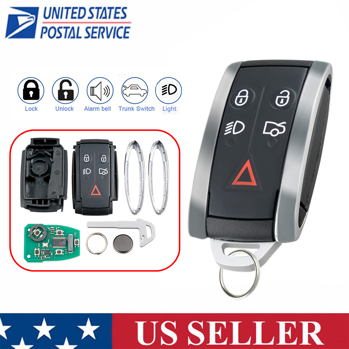 jaguar key fob replacement parts