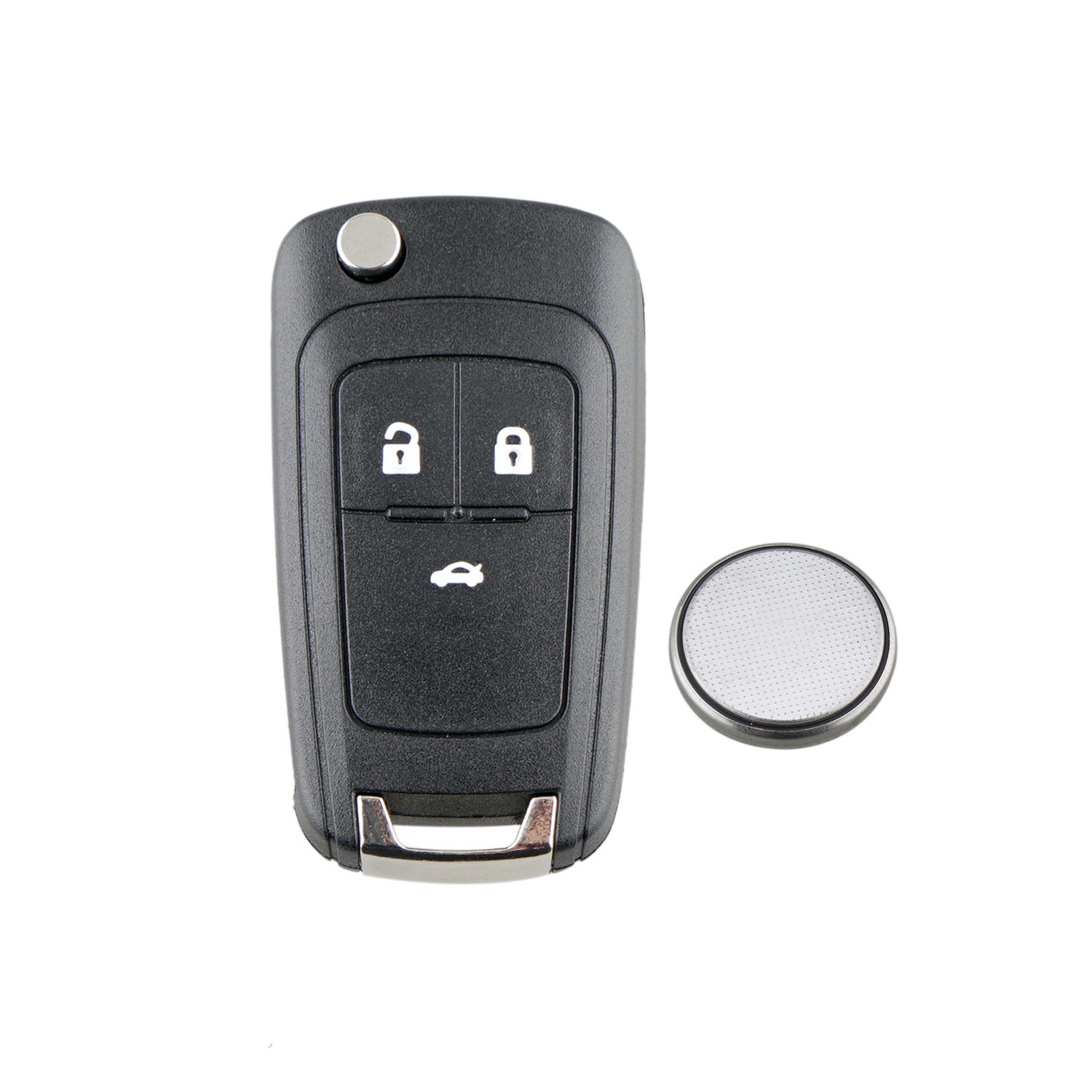 For Vauxhall Opel Astra J Insignia A 3 Button Key Fob Case Battery ...