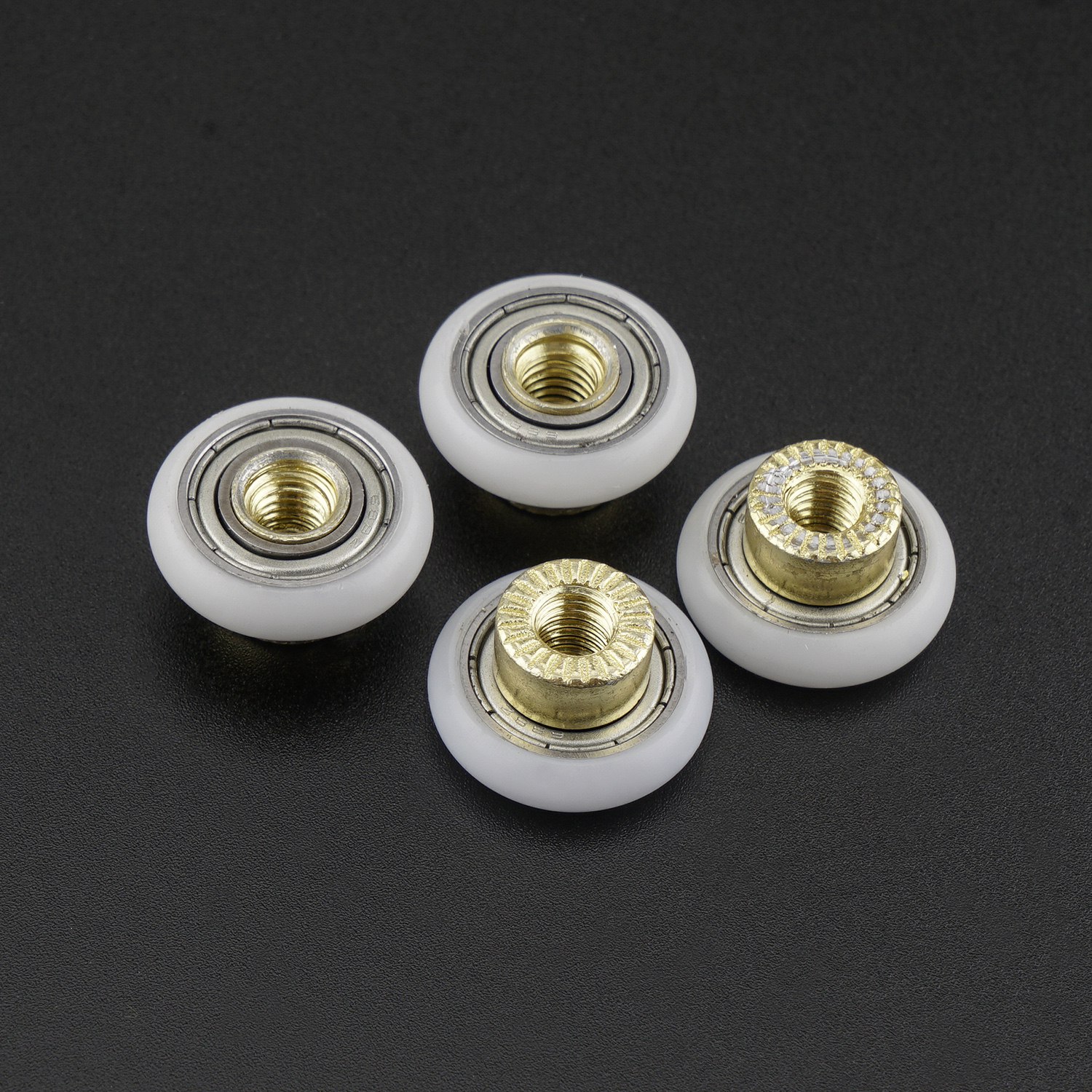 4PCS Shower Door Roller Runner Screws Replacement Wheels Dia 19mm