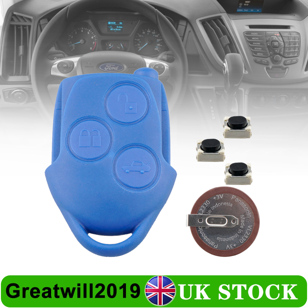 For Ford Transit MK7 3 Button Remote Key Fob Shell VL2330 Battery