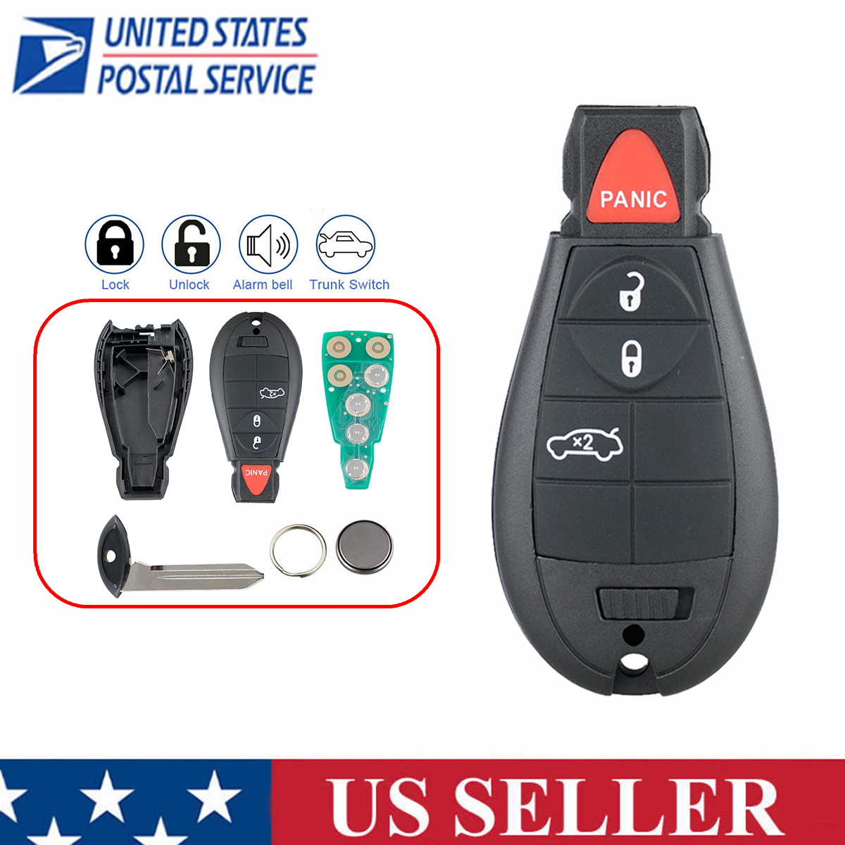 For 2013 2014 2015 2016 Dodge Dart Keyless Entry Remote Car Key Fob