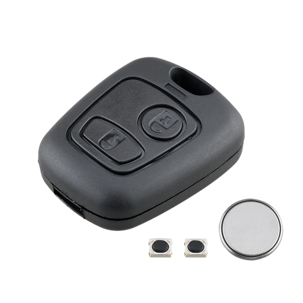 For Peugeot 107 207 307 2 Button Remote Car Key Fob Case Repair Switch
