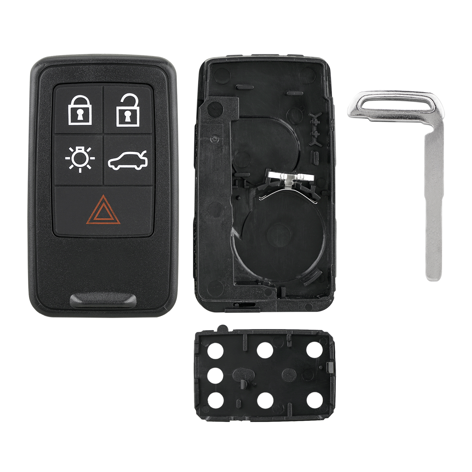 HIBEYO Coque de clé Intelligente en ABS pour Volvo S80 S90 XC40 XC90