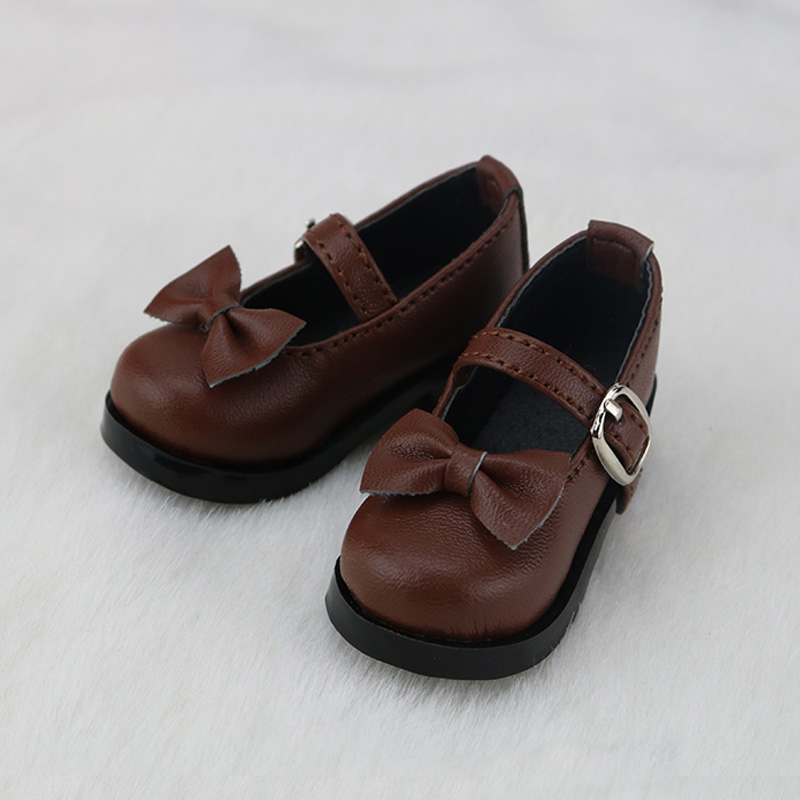MSD 1//4 BJD Shoes Dollfie DREAM black bow flat Shoes MID SOOM Dollmore AF AOD DZ