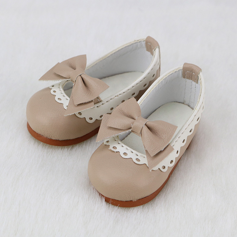 1//4 BJD Shoes MSD Dollfie bow brown shoes Dollmore LUTS AOD MID SOOM DOD AF DZ