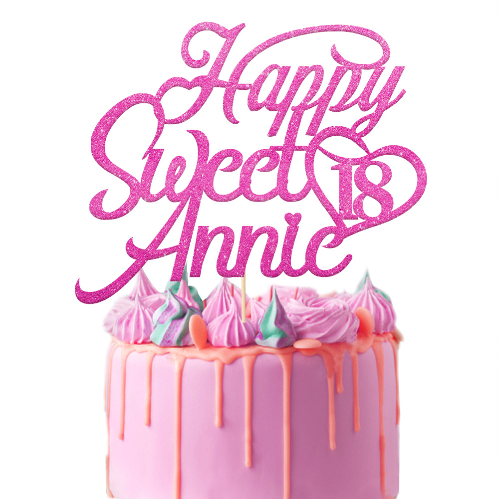 Medicosage Com Decorations Figurines Decorations A Gateau Et Accessoires Personalised 50th Birthday Cake Topper Personnalise Tout Nom Age 16th 21st 18th 30 60