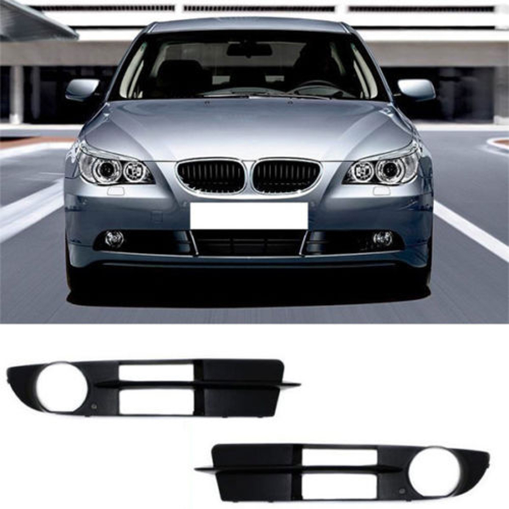 Pair Front Bumper Grill Fog Light Cover For Bmw 5 Series E60 E61 Non Sport 03 06 Ebay