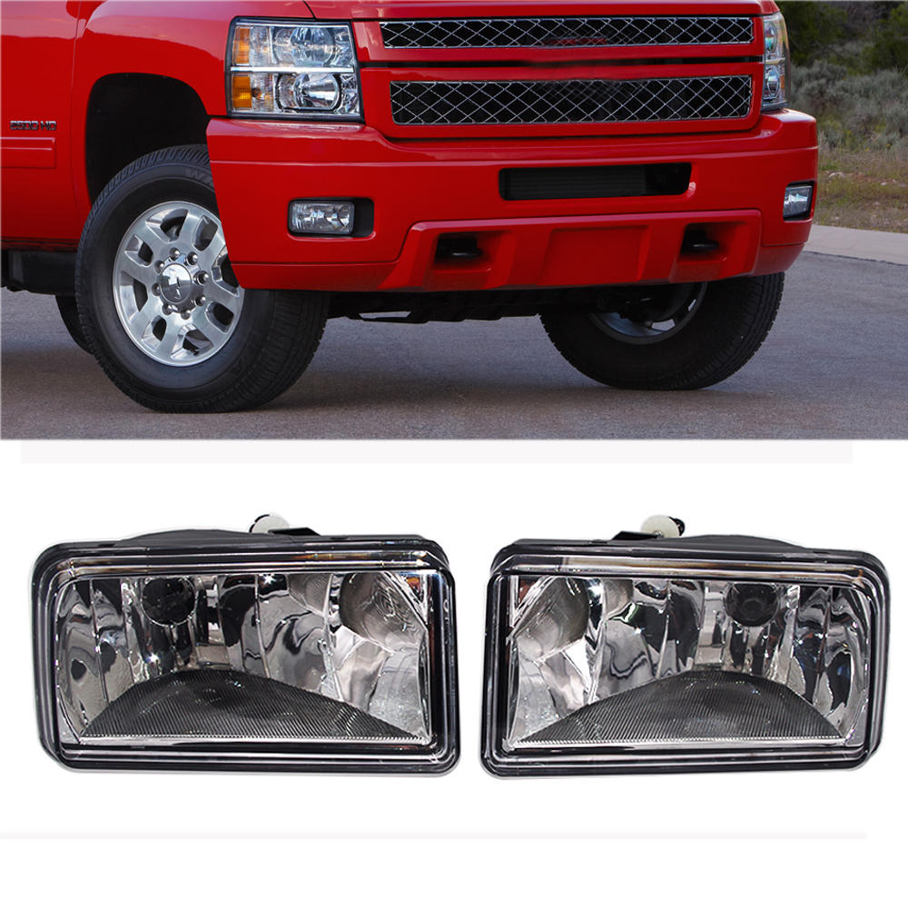 For Chevy Silverado Tahoe Suburban Avalanche 07 13 Bumper Fog Lights Clear Lens Ebay
