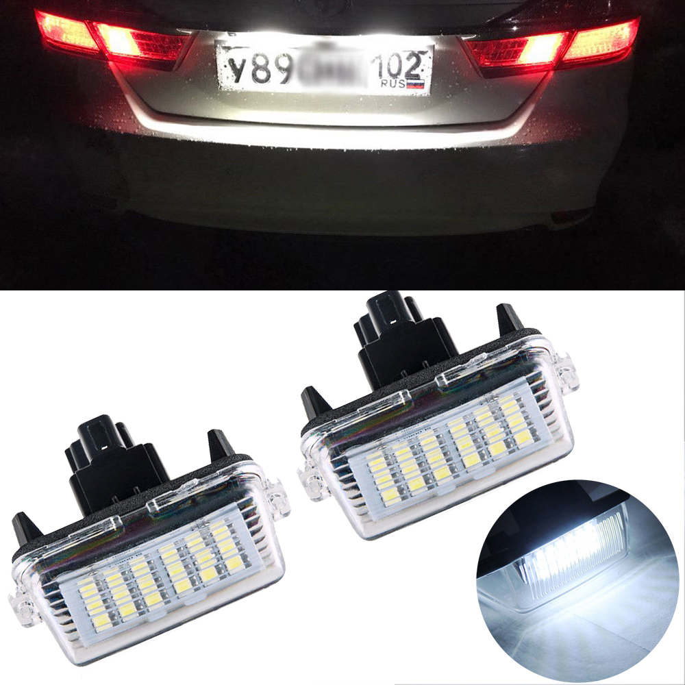 2 x 18 LED License Plate Light Lamp For Toyota Yaris Camry Vitz Prius corolla | eBay 2011 Toyota Prius License Plate Light Bulb