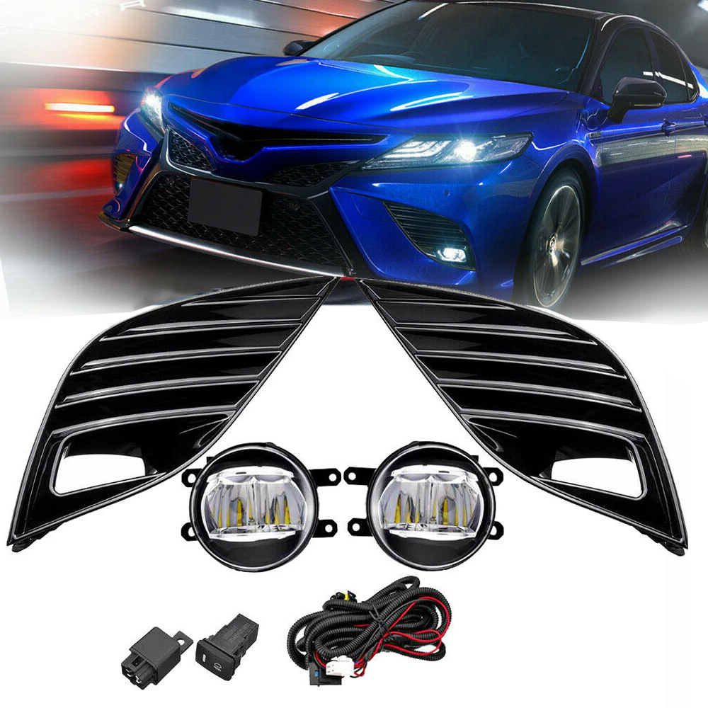 MZORANGE LED Fog Lights For 2018-2020 Toyota Camry Hybrid SE XSE – Bright White Bumper Lamps