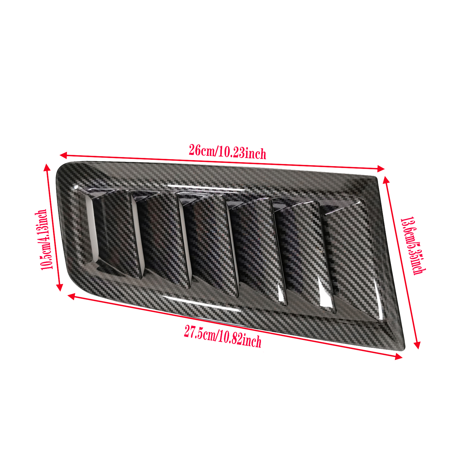 Universal Hood Air Vent Trim Cover - ABS Plastic, White, For BMW 1 Series E90 & W117 Models