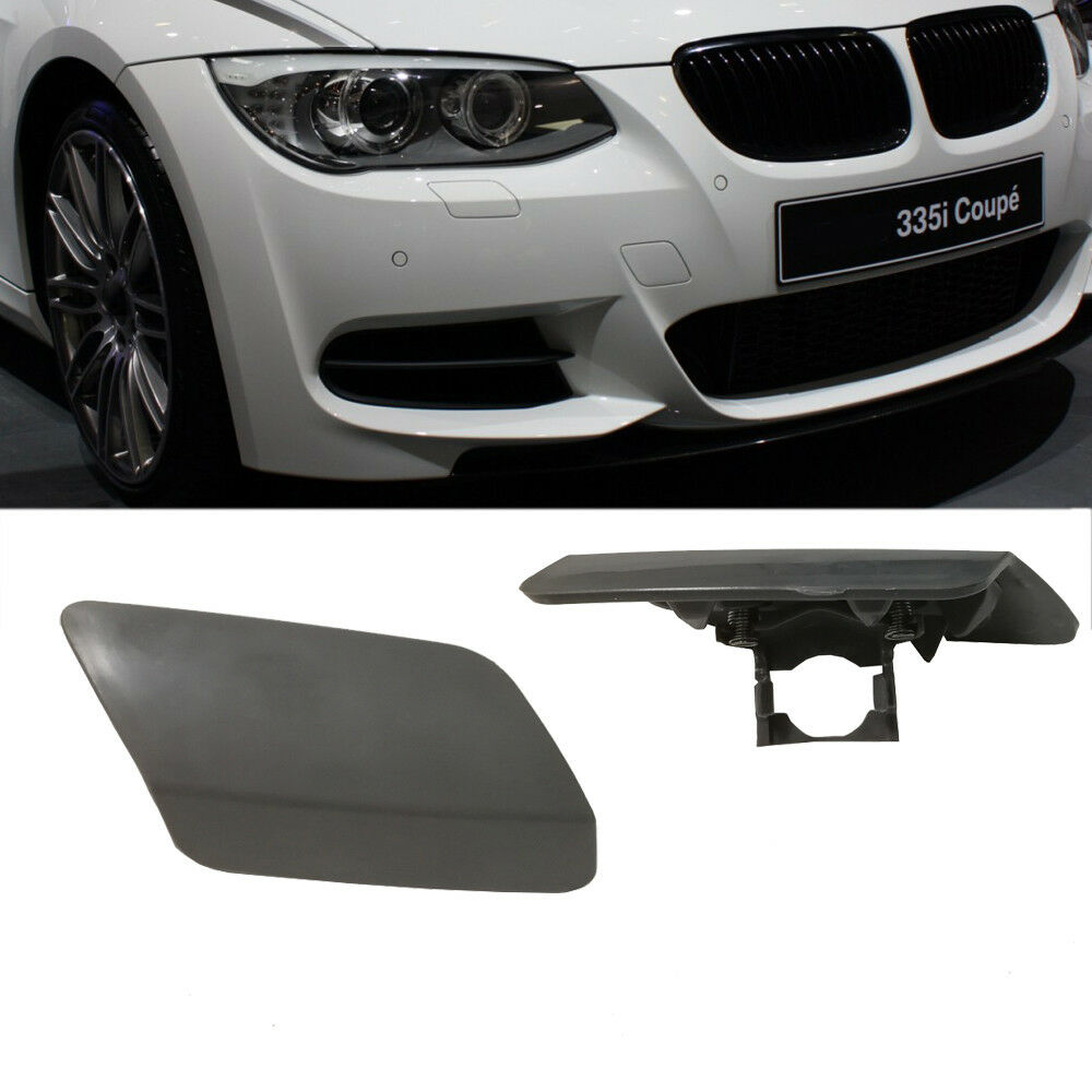 L&R For BMW E92 E93 LCI 20092013 Headlight Washer Cap Cover Flap