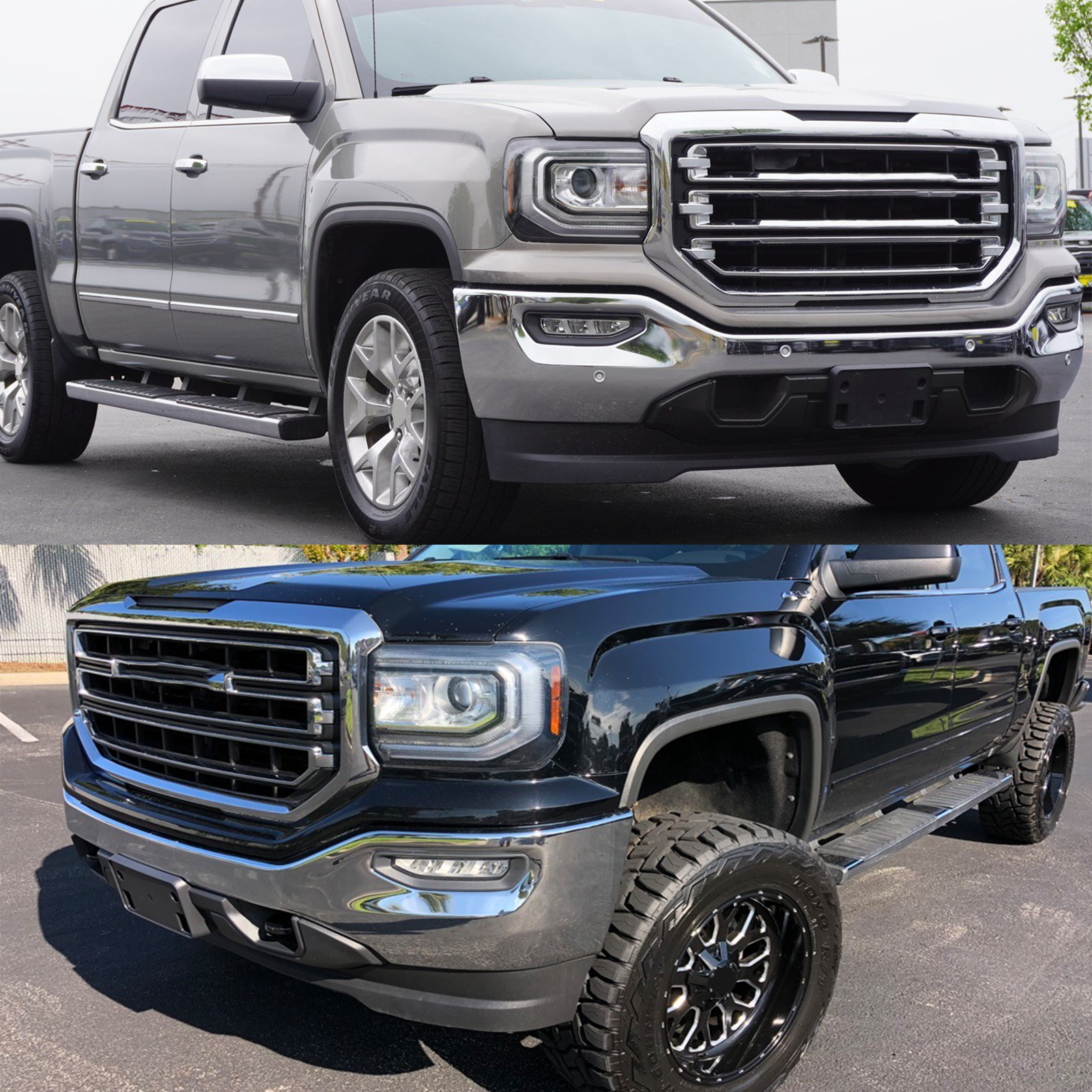 MOTOKU Soporte De Placa Delantera Para GMC Sierra 1500 2016-2019