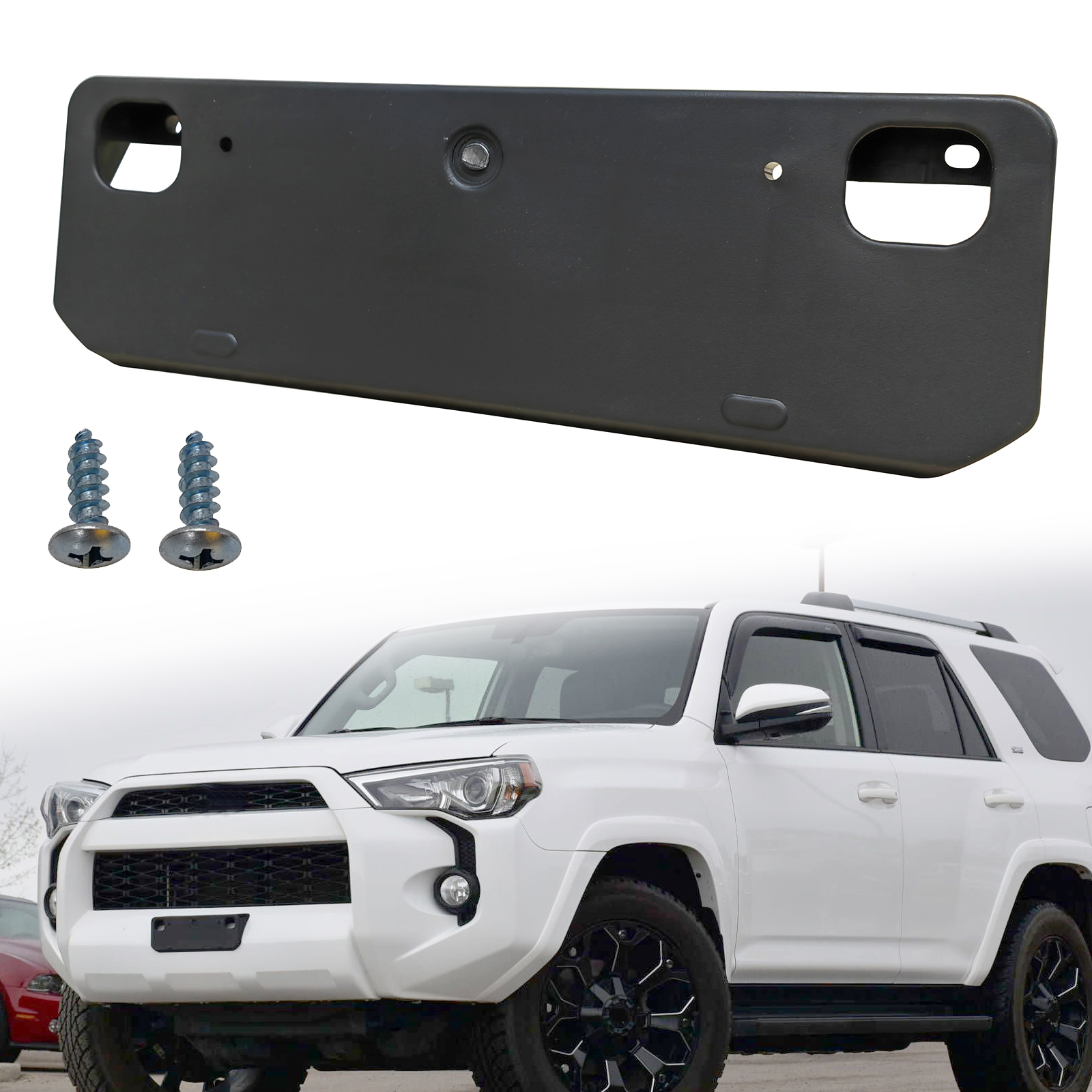 DAT AUTO PARTS Front License Plate Bracket For Toyota 4Runner (2014-2022) - Black Textured Replacement Mount - View #6
