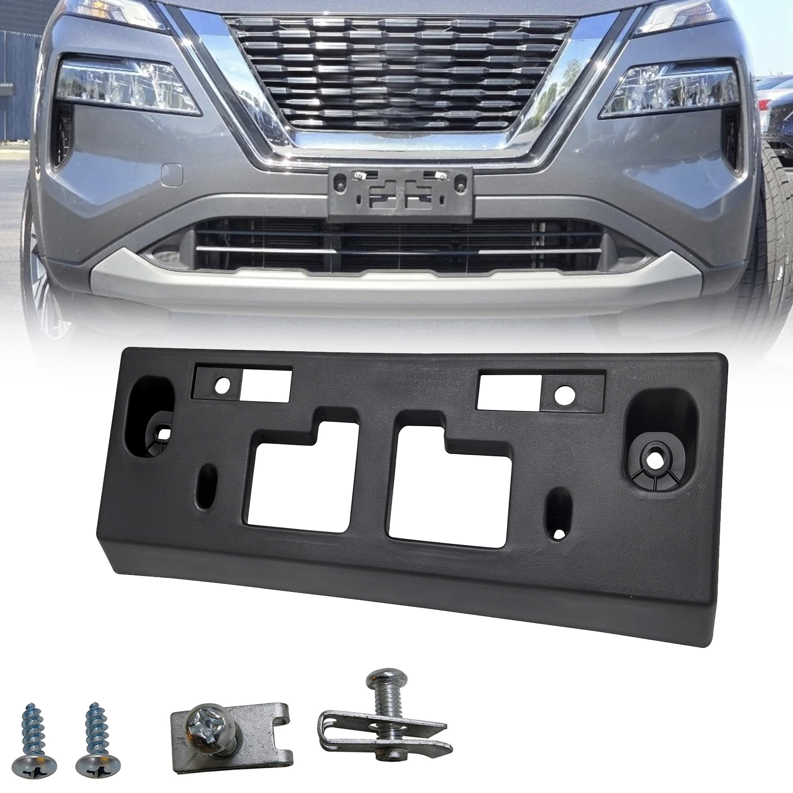 For Nissan Rogue 2021 2022 2023 Front Bumper License Plate Tag