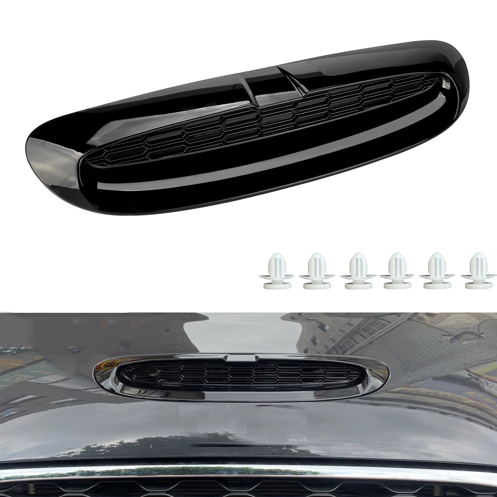 Grille D'admission D'air Capot Pour MINI S/JCW F54/F55/F56/F57 (2014+) - Remplacement ABS, Ref 51137376052/51137328312 - 5