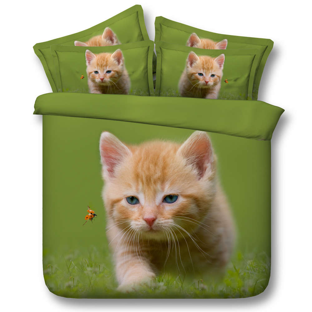 Adorable Cats 3D Printing Duvet Quilt Doona Covers Pillow Case Bedding Sets