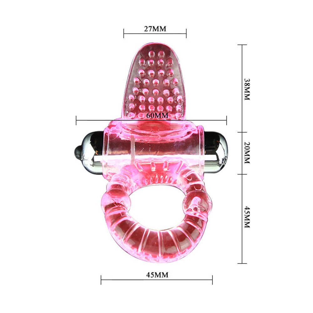 Tongue Lick Ring Clitoris G Spot Stimulate Lover Multi Speed Orgasm