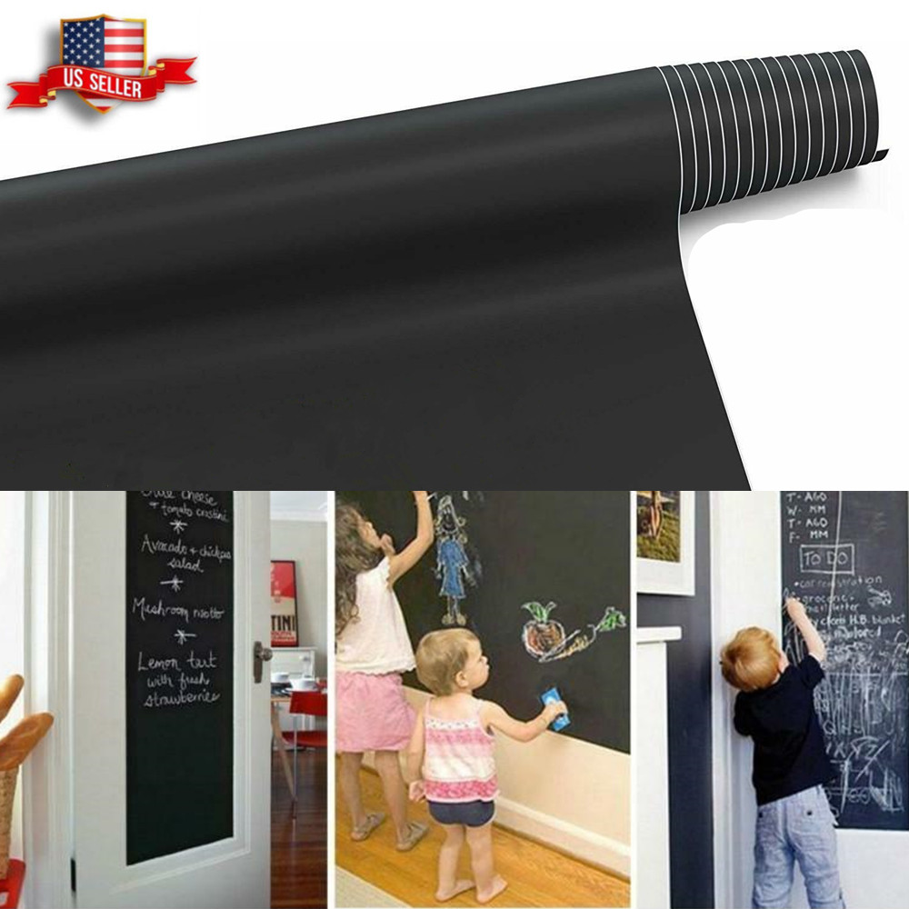 Details About 6 6ft Chalkboard Wall Sticker Blackboard Removable Chalk Board Contact Paper