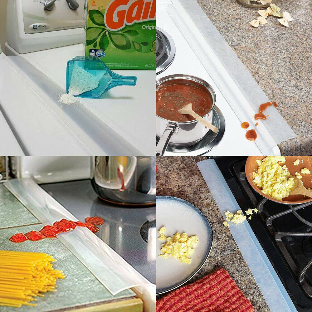 Kitchen Silicone Stove Counter Gap Cover Seal Filler Guard Spill