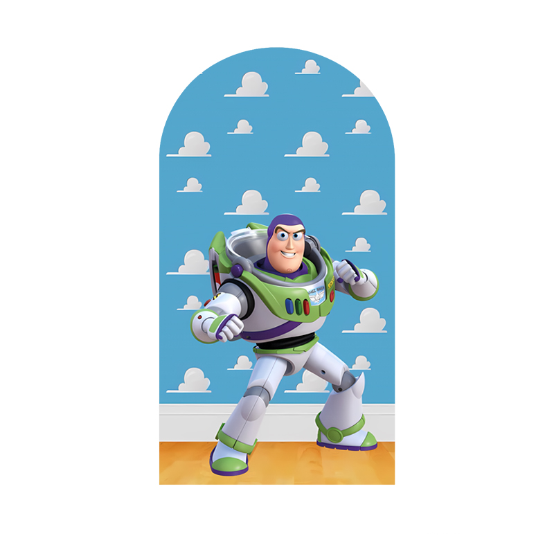 Toy Story Arch Backdrop Cover Kids Birthday Party Photo Background Prop