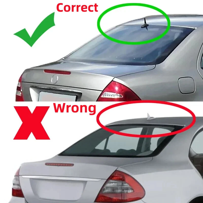 Gloss Black Rear Window Roof Spoiler For 2003-2009 Mercedes E