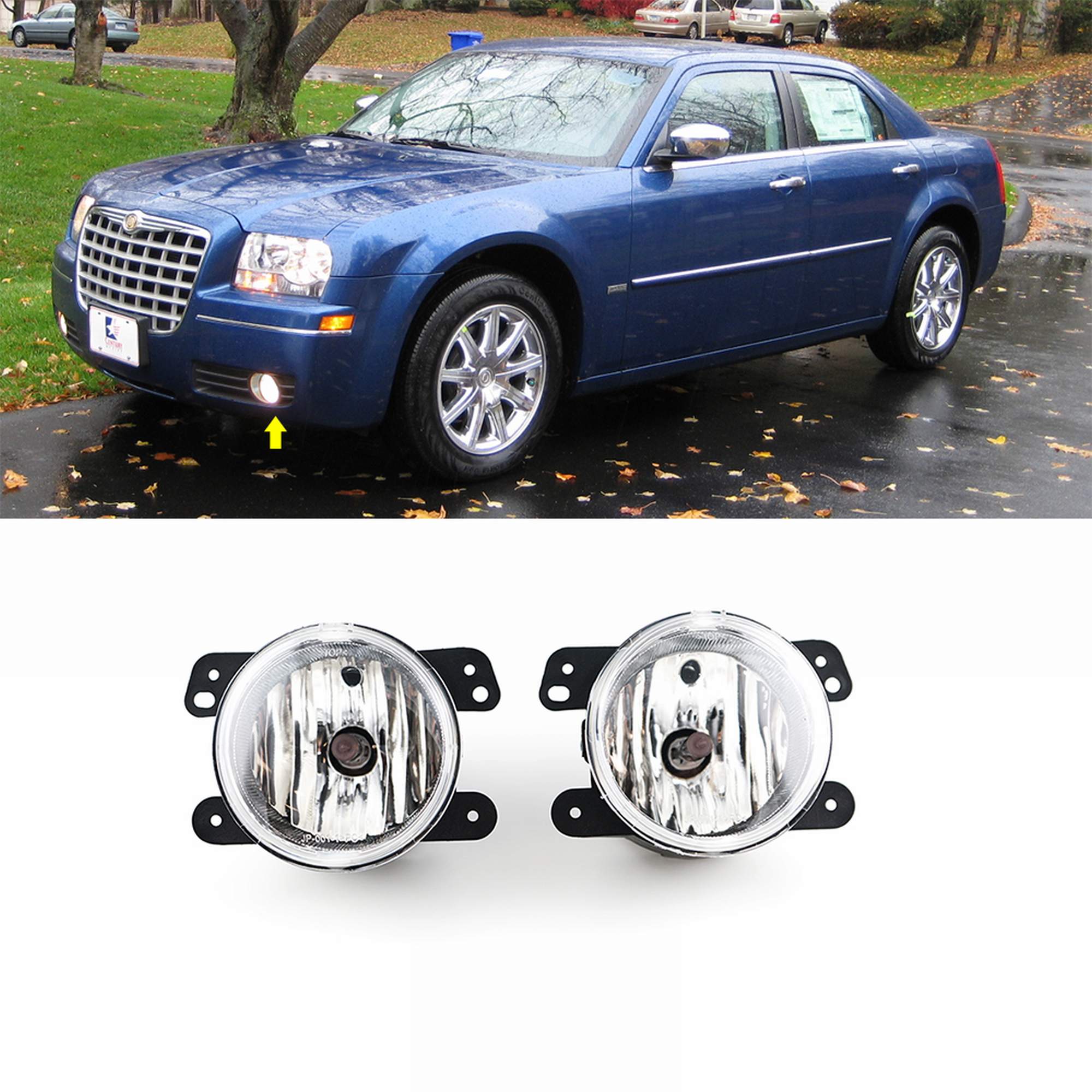 LH Left or RH Right Fog Light Lamp Fits JEEP Wrangler DODGE Magnum Chrysler 300