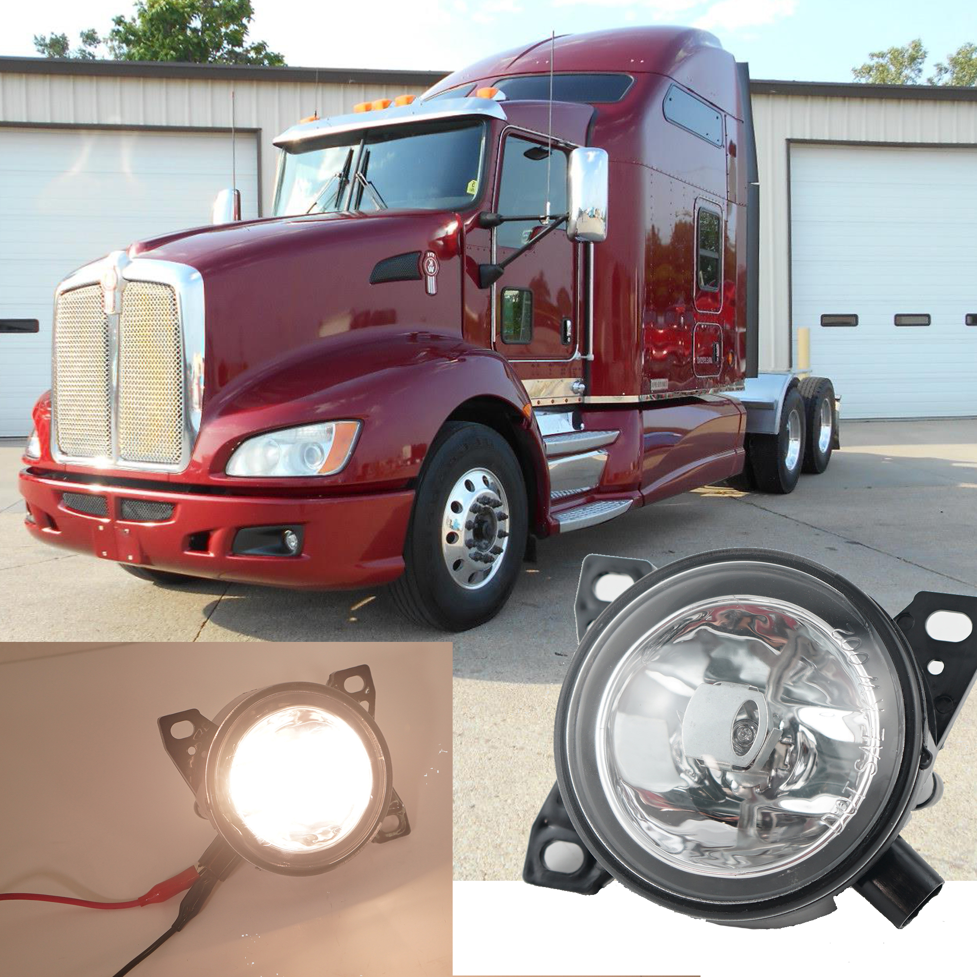 Details About For Kenworth T660 Peterbilt 579 Peterbilt 587 Driving Fog Light Driver Side