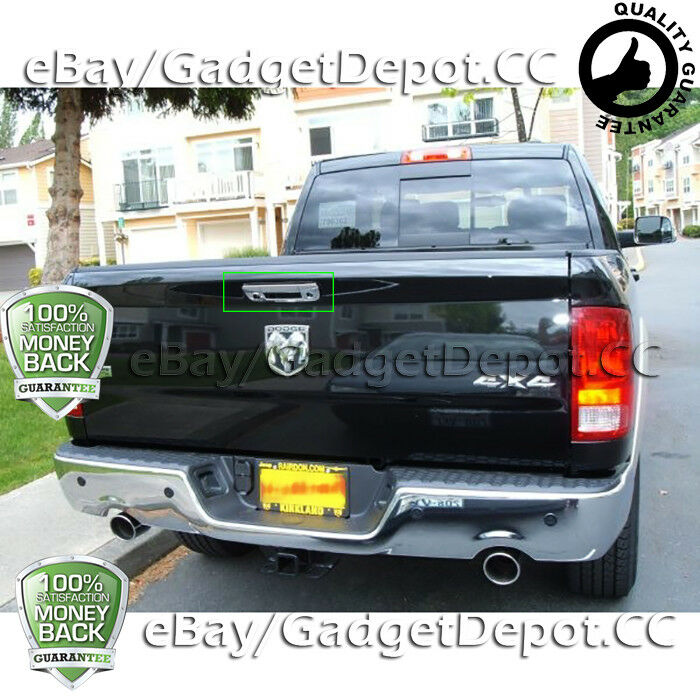 For Dodge RAM 1500 2009-2015 2016 2017 Chrome Tailgate Cover WITH Camera+Keyhole