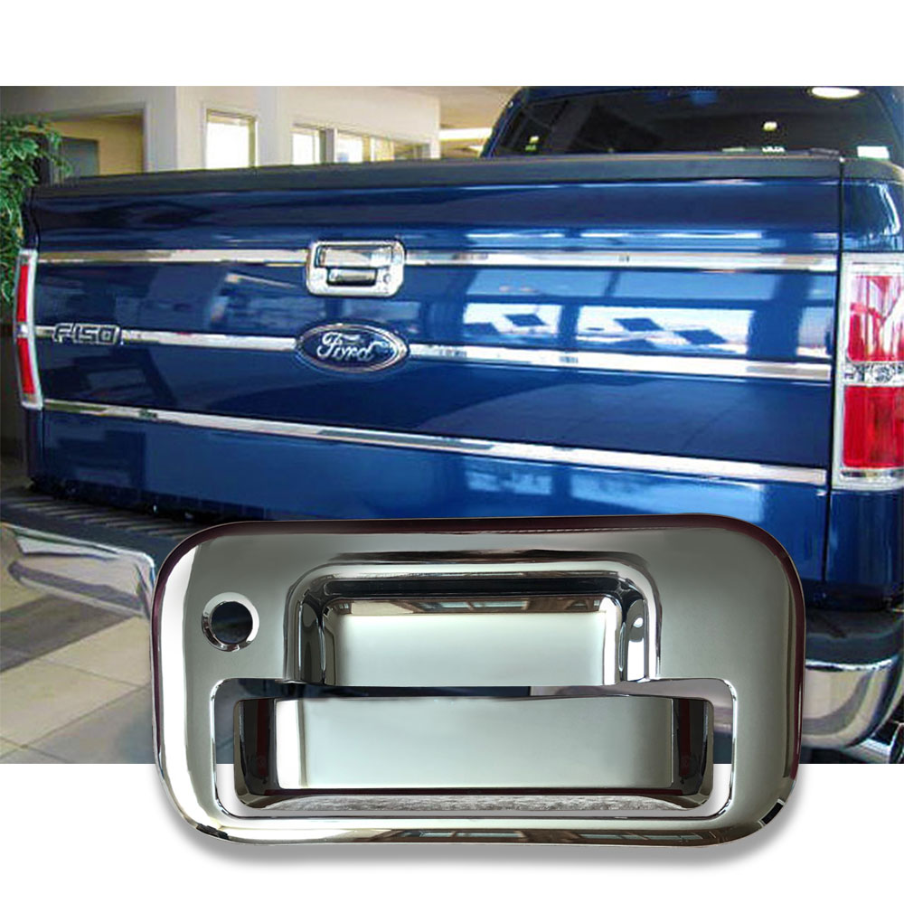 Chrome Tailgate Handle Cover For Ford F150 2004 2014 With Keyhole No