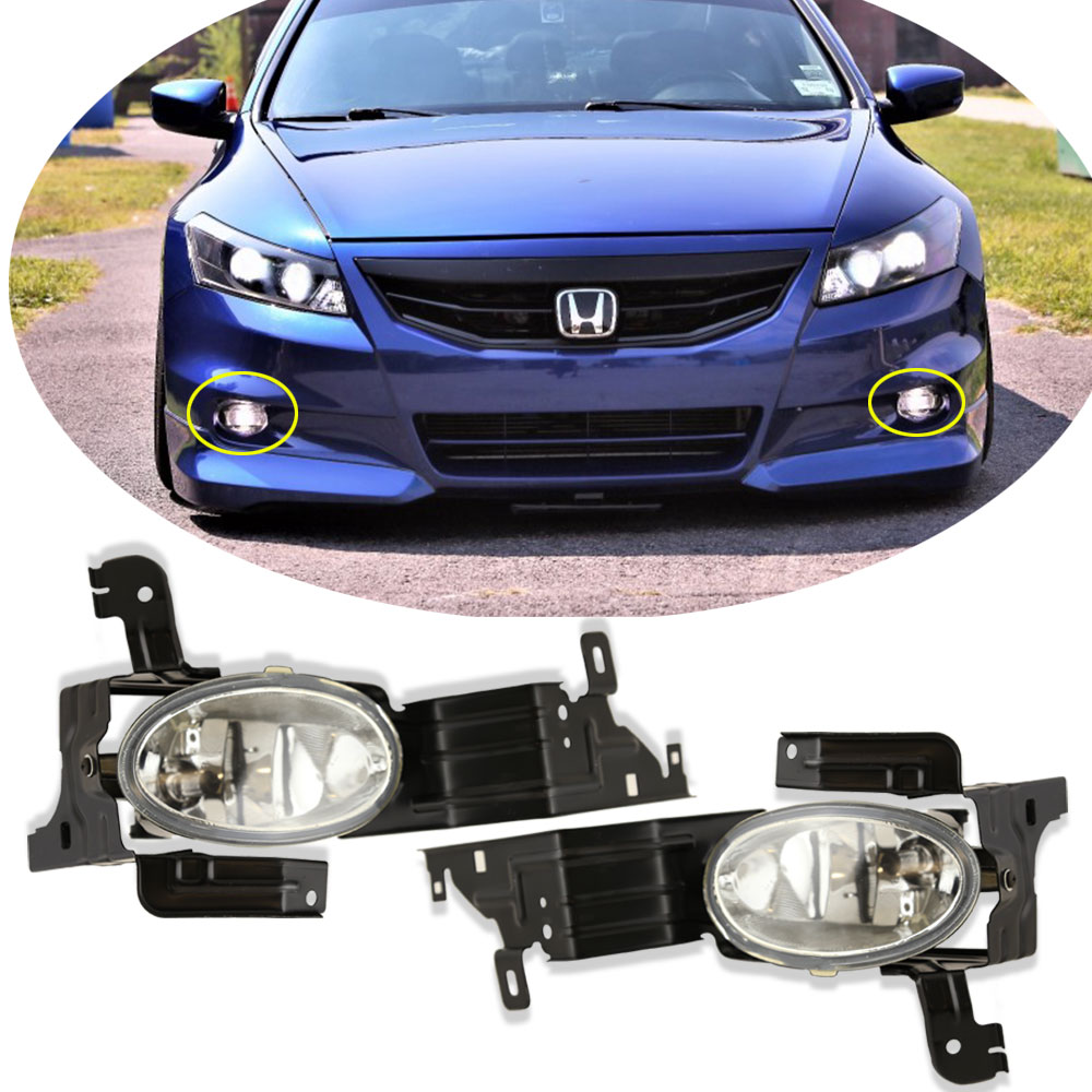 Dlaa Fog Lights Compatible With 08 09 10 Honda Accord Cupe 2dr Clear Fog Lamps Assembly Replacement Clear Lens Oe Style Lights Lighting Accessories Driving Fog Spot Lights Bandboozled Co Uk