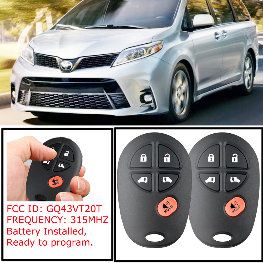 2008 Toyota Highlander Key Fob Replacement