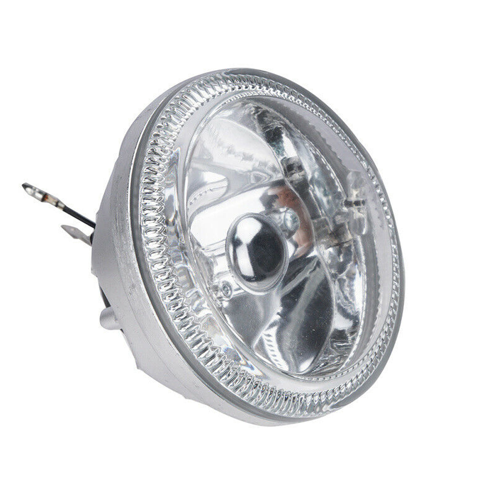 LED Clear Lens Universal 4" Round Fog Light Chrome Housing Lamps With