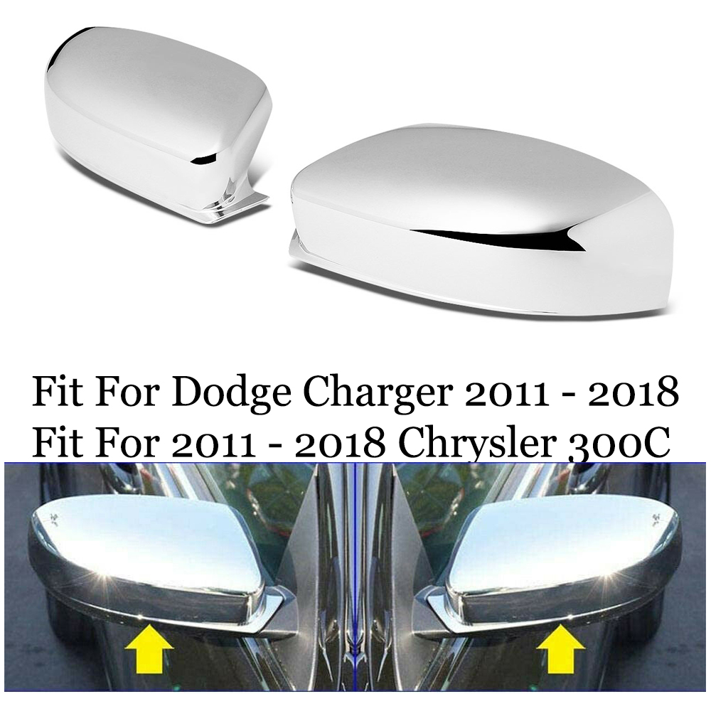 Dodge Charger Chrome Mirror COVERS FULL For 20112018 2019 CHRYSLER 300