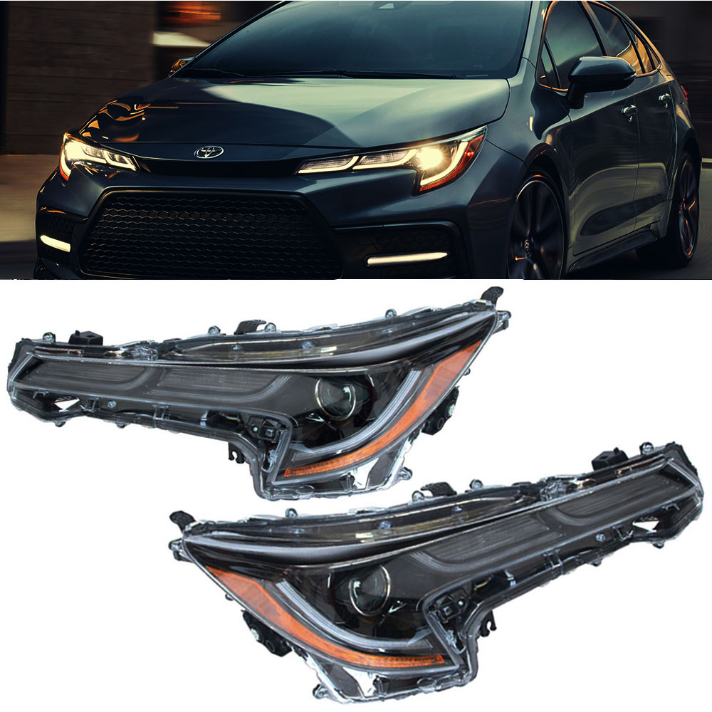 Fit Toyota Corolla 2020 SE XSE XLE Headlight Headlamp Pair Replacement