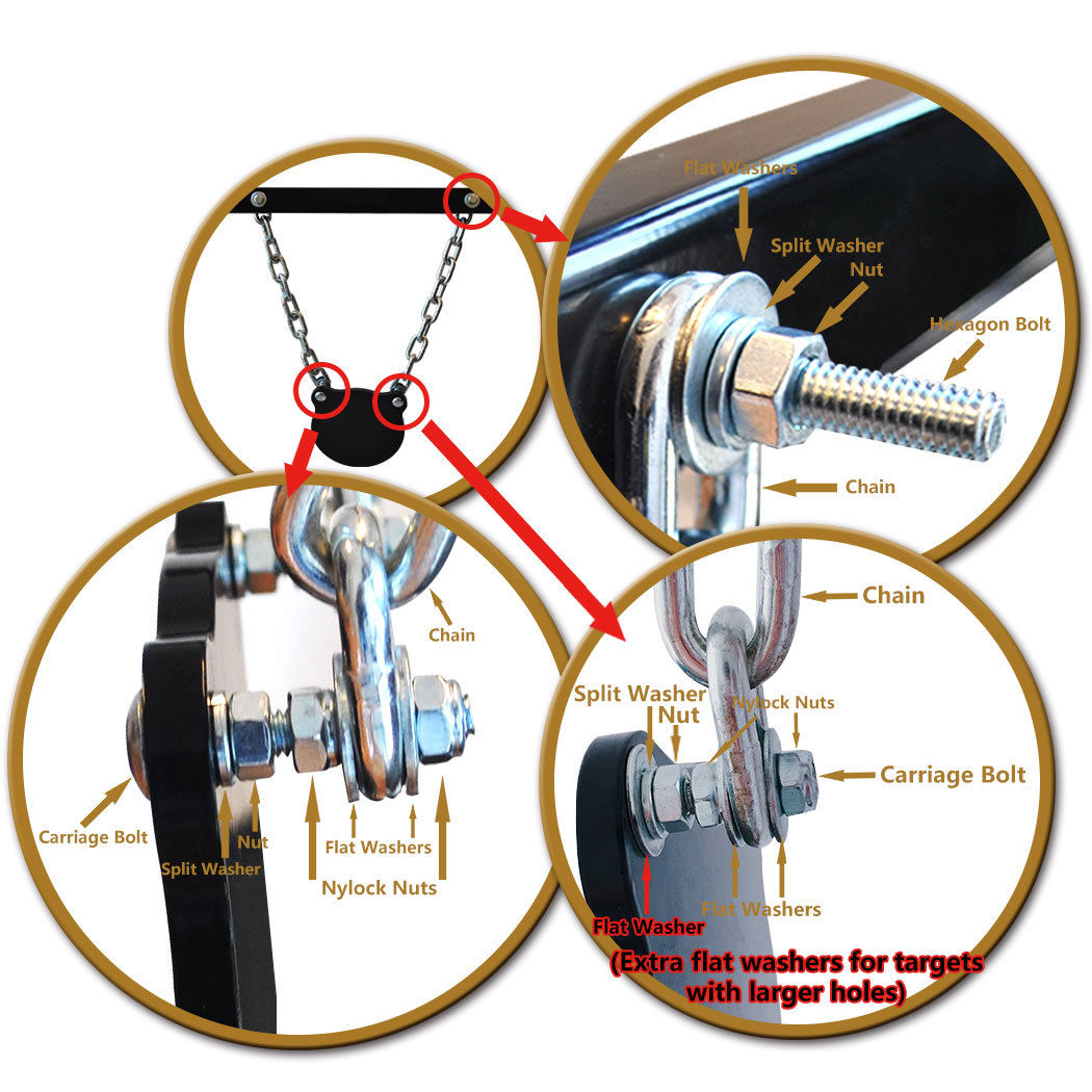 Download Shooting Target Mounting Kit AR500 Steel Gong Hanging 30 ... Yellowimages Mockups