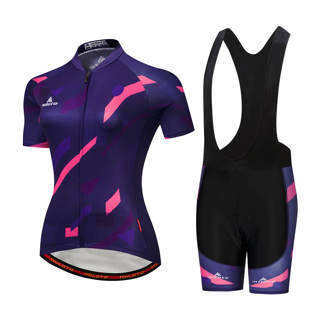 Women/'s Bike Clothing Reflective Cycling Jersey Shirt and Shorts Kit S-5XL Bib