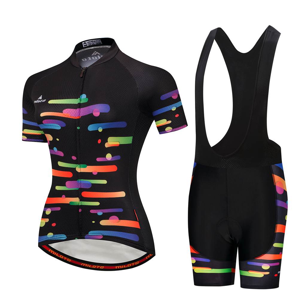 Ladies Cycling Clothing Kit Women's Cycle Jersey Top Padded (Bib