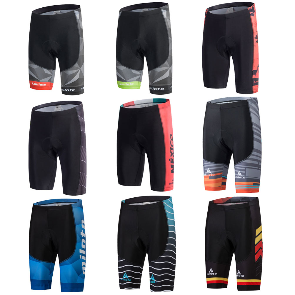 MIloto Men's Cycling Knicks Gel Padded Lycra Bicycle Cycle Shorts Tight Coolmax 